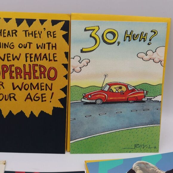 Vintage Lot of Greeting Cards Thanksgiving Christmas Birthday Funny Assorted Car - Picture 9 of 11